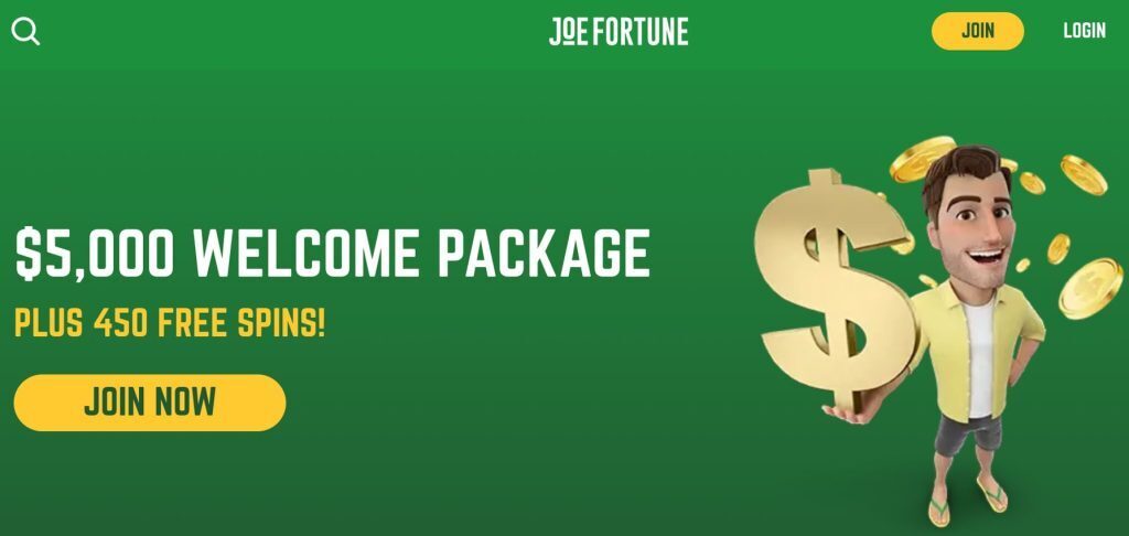 joe fortune banner